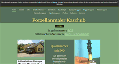Desktop Screenshot of porzellanmaler-kaschub.de